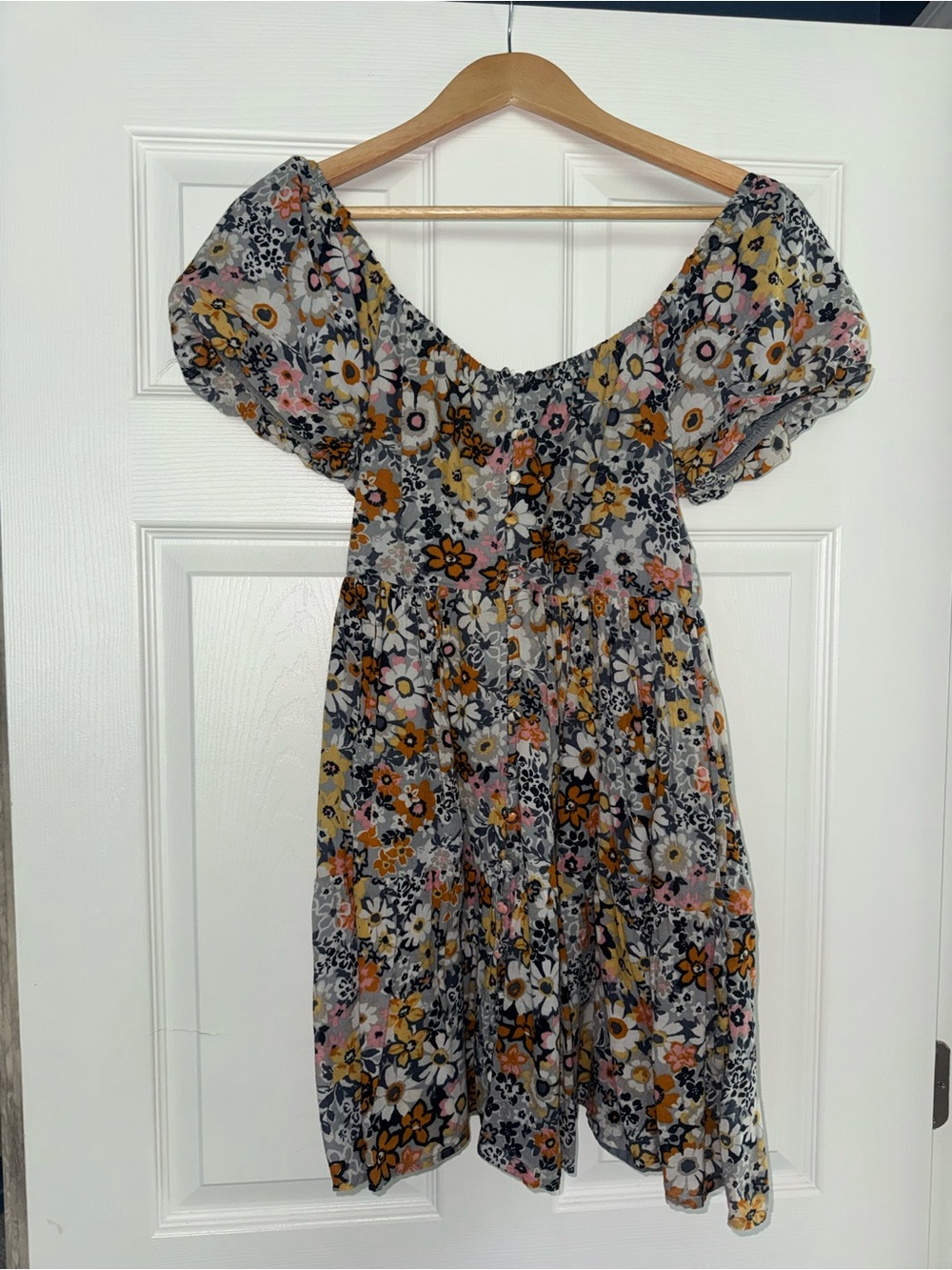 Floral Off-Shoulder Summer Dress in Multicolor